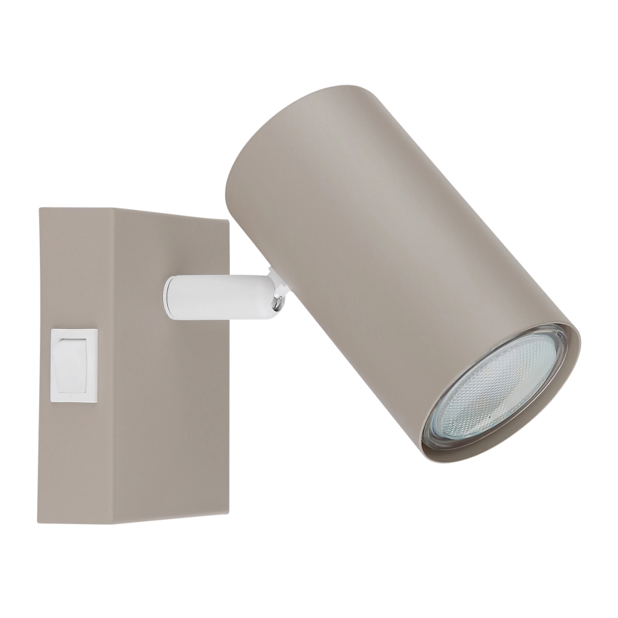 Globo - Væglampe med spot 1xGU10/35W/230V beige