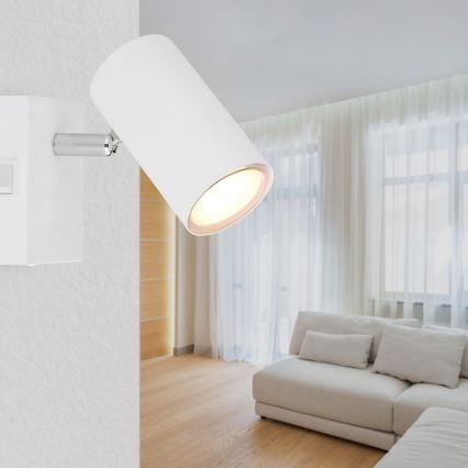 Globo - Vægspot 1xGU10/25W/230V hvid
