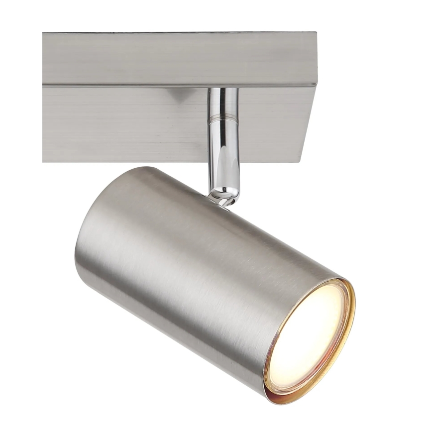Globo - Spotlampe 2xGU10/25W/230V mat krom