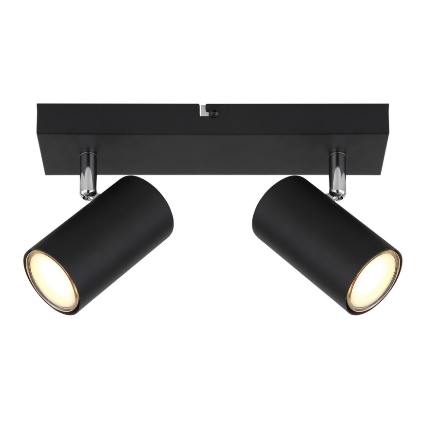 Globo - Spotlampe 2xGU10/35W/230V sort