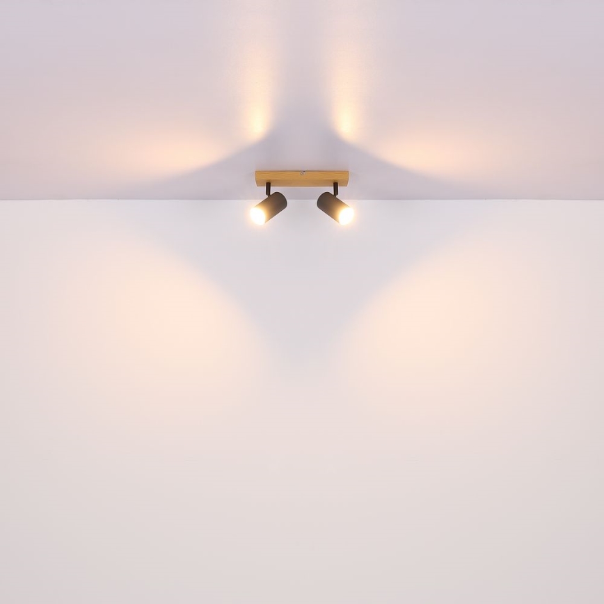 Globo - Spotlampe 2xGU10/35W/230V grå/brun