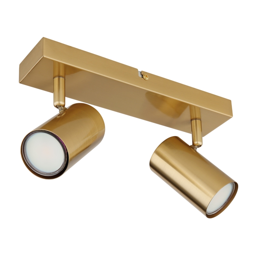 Globo - Spotlampe 2xGU10/35W/230V guldfarvet