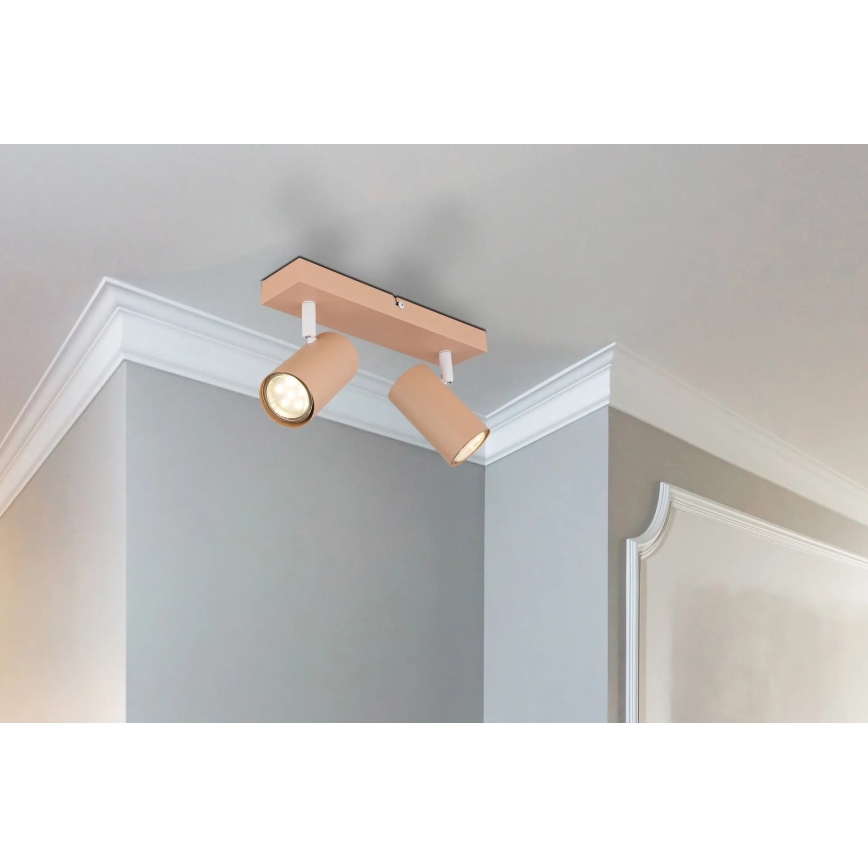 Globo - Spotlampe 2xGU10/25W/230V orange