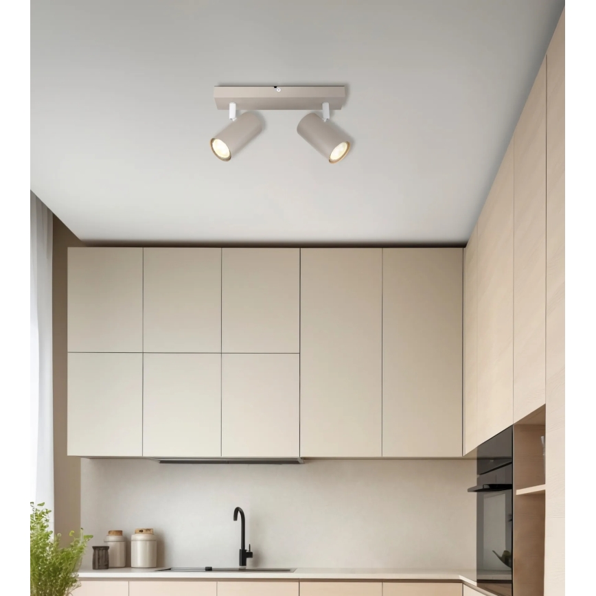 Globo - Spotlampe 2xGU10/35W/230V beige