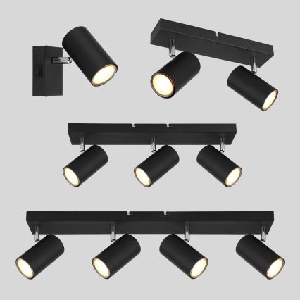 Globo - Spotlampe 3xGU10/35W/230V sort