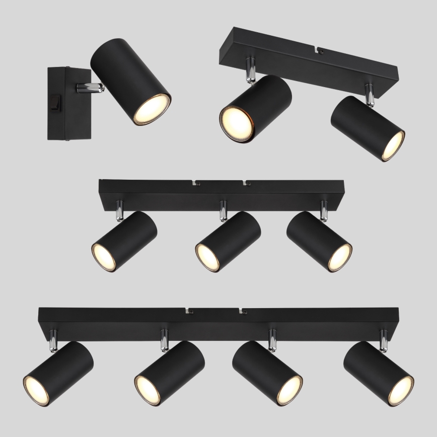 Globo - Spotlampe 3xGU10/35W/230V sort