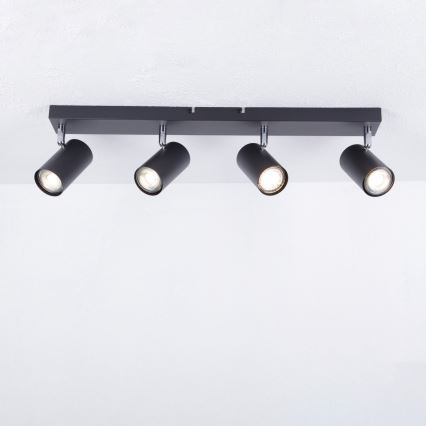 Globo - Spotlampe 4xGU10/35W/230V sort