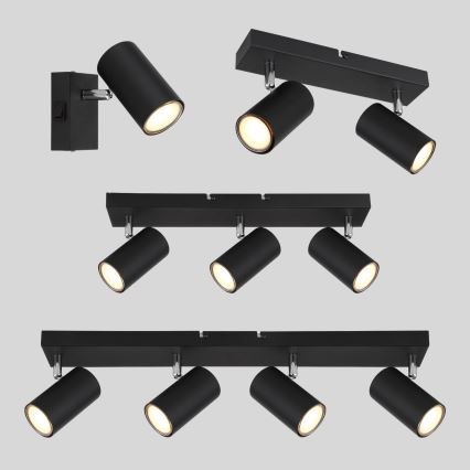 Globo - Spotlampe 4xGU10/35W/230V sort