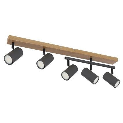 Globo - Spotlampe 5xGU10/35W/230V brun/sort