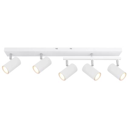 Globo - Spotlampe 5xGU10/35W/230V hvid