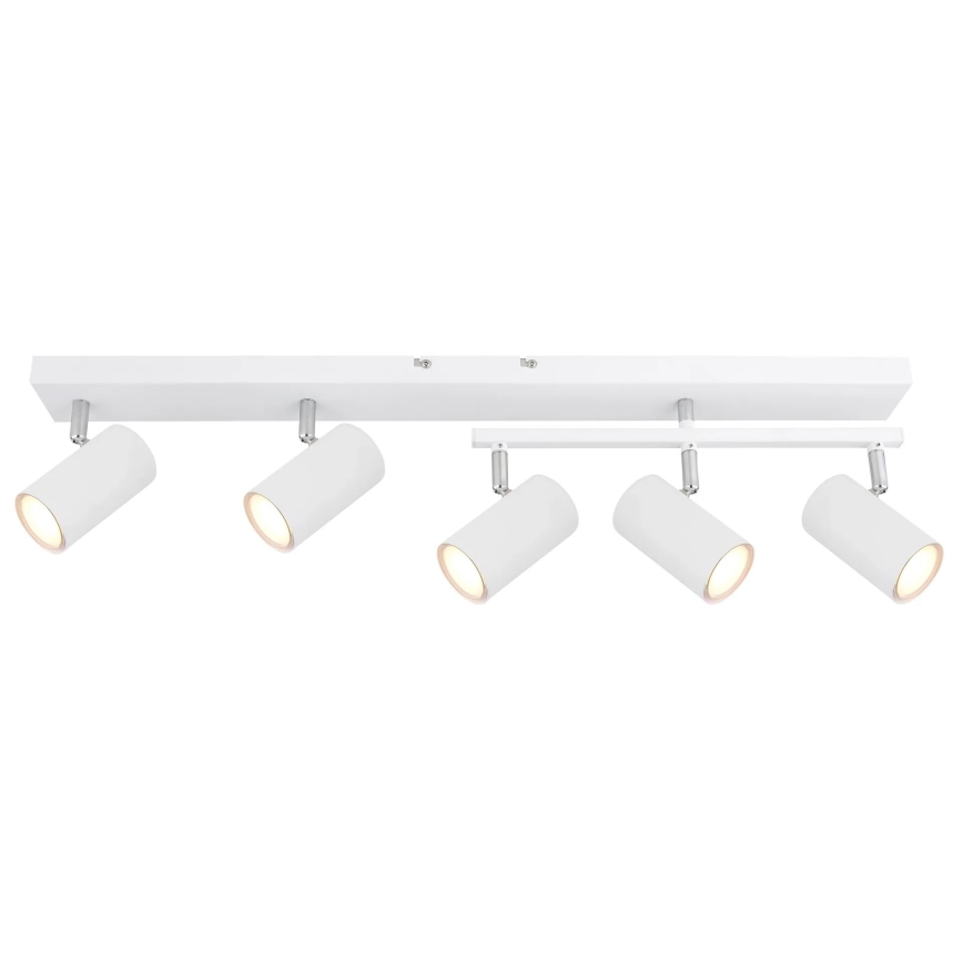 Globo - Spotlampe 5xGU10/35W/230V hvid