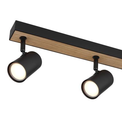 Globo - Spotlampe 6xGU10/35W/230V sort/brun