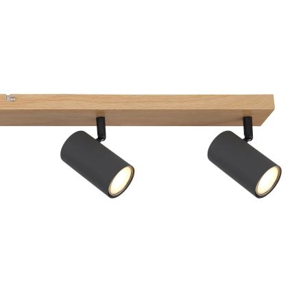 Globo - Spotlampe 6xGU10/35W/230V brun/sort
