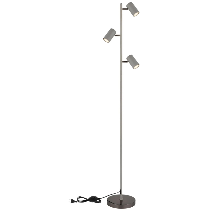 Globo - Gulvlampe 3xGU10/5W/230V grå