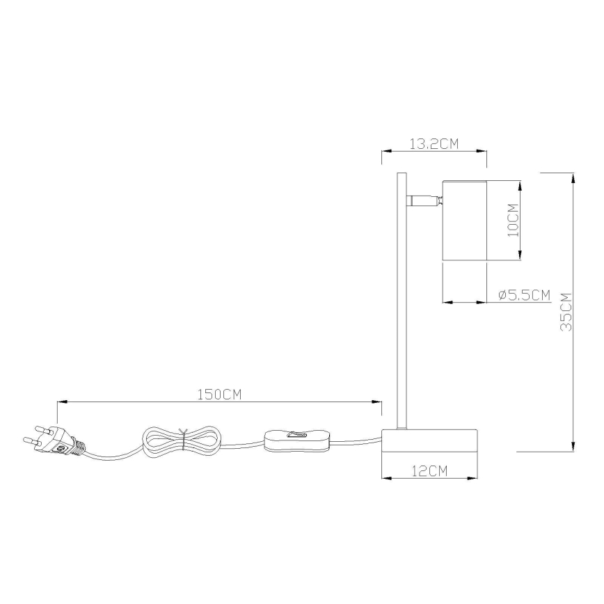 Globo - Bordlampe 1xGU10/5W/230V orange
