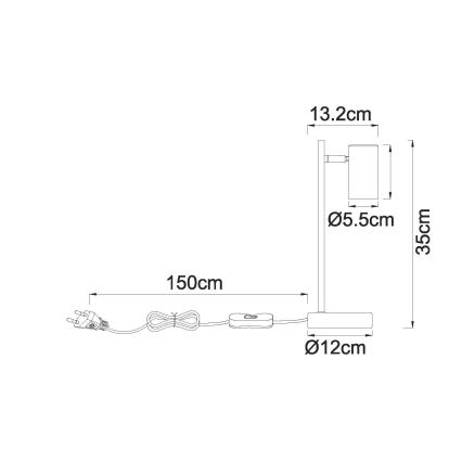 Globo - Bordlampe 1xGU10/5W/230V