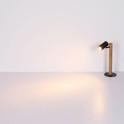 Globo - Bordlampe 1xGU10/5W/230V træ/metal