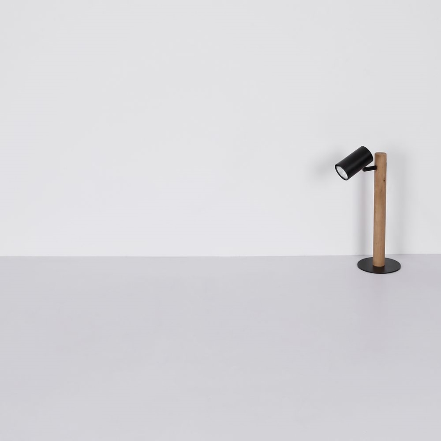 Globo - Bordlampe 1xGU10/5W/230V træ/metal
