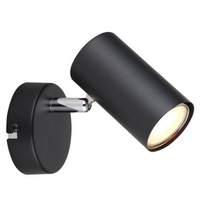 Globo - Vægspot 1xGU10/25W/230V sort