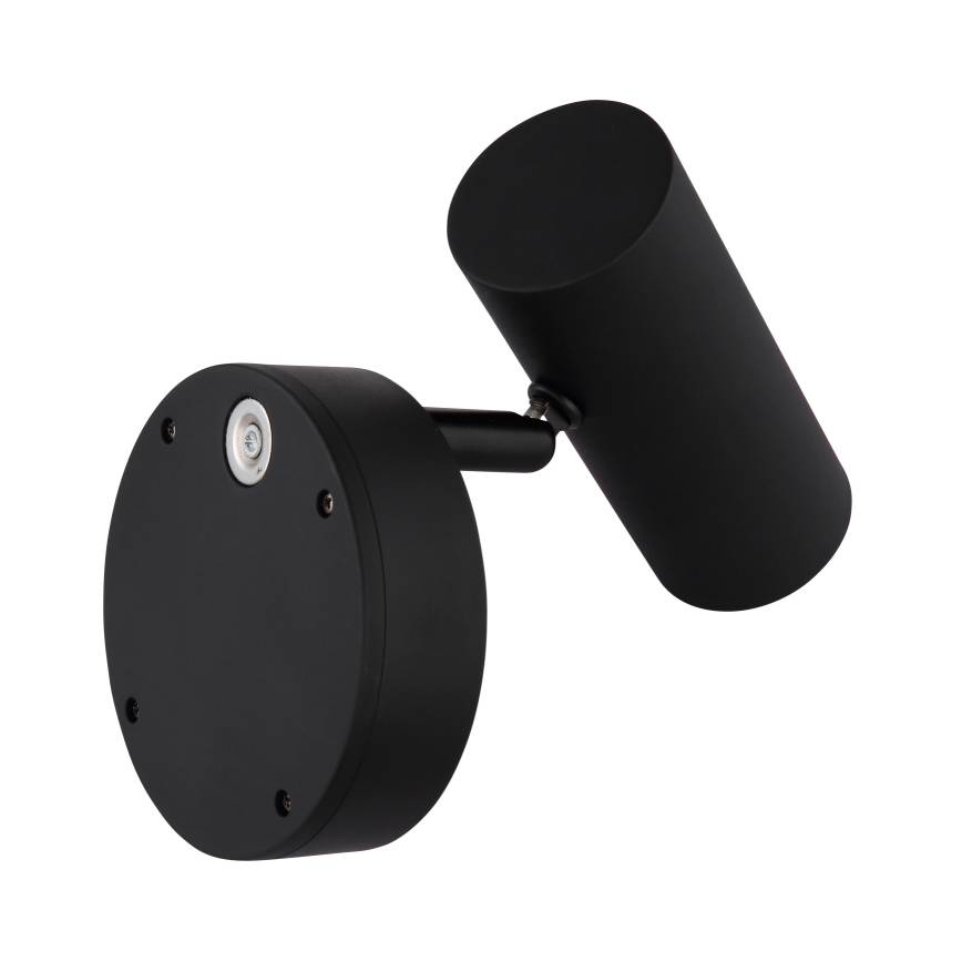 Globo - LED dæmpbar genopladelig vægspotlampe LED/0,4W/3,7V 1800 mAh sort