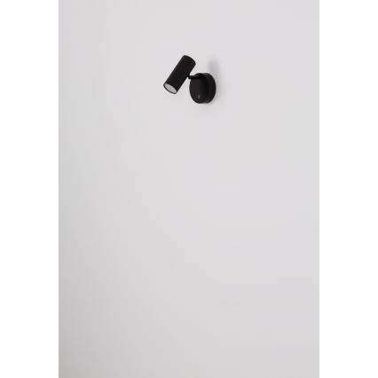 Globo - LED dæmpbar genopladelig vægspotlampe LED/0,4W/3,7V 1800 mAh sort