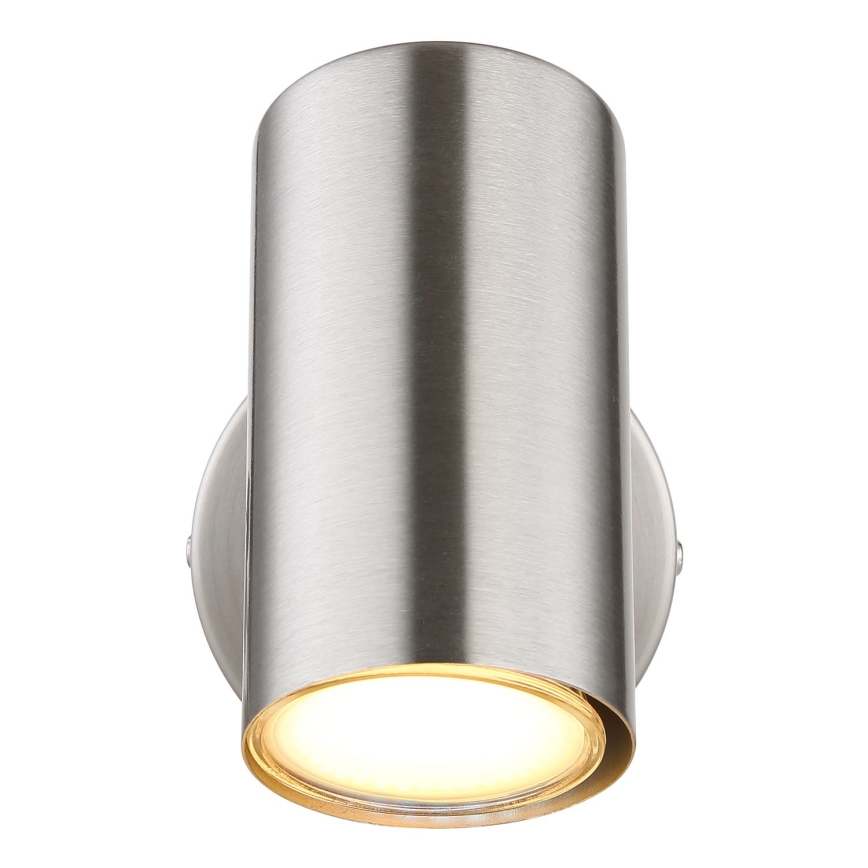 Globo - Vægspot 1xGU10/25W/230V mat krom