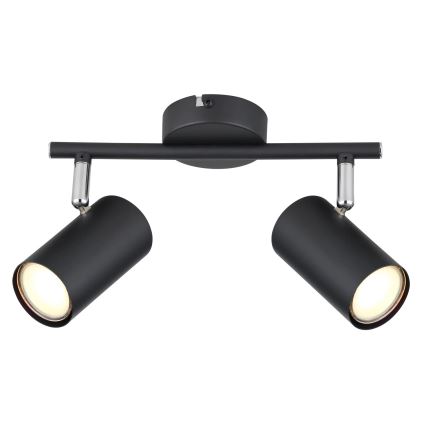 Globo - Spotlampe 2xGU10/25W/230V sort
