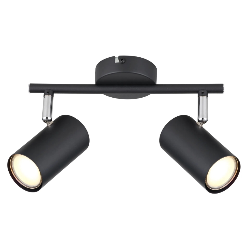 Globo - Spotlampe 2xGU10/25W/230V sort