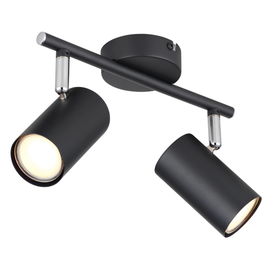 Globo - Spotlampe 2xGU10/25W/230V sort