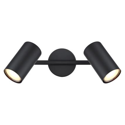 Globo - Spotlampe 2xGU10/25W/230V sort