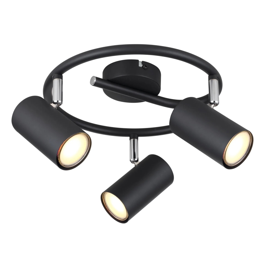Globo - Spotlampe 3xGU10/25W/230V sort