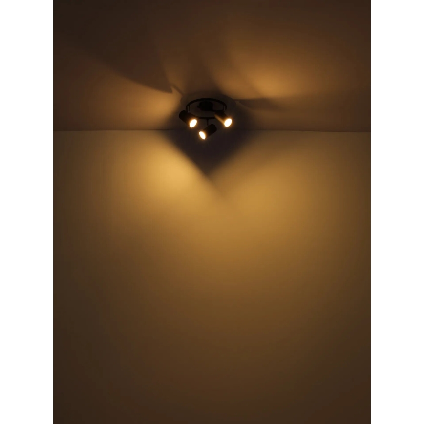 Globo - Spotlampe 3xGU10/25W/230V sort