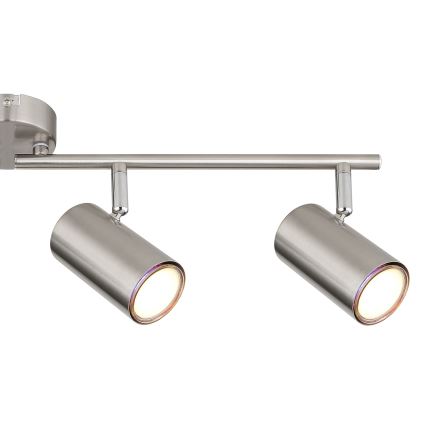 Globo - Spotlampe 4xGU10/25W/230V mat krom