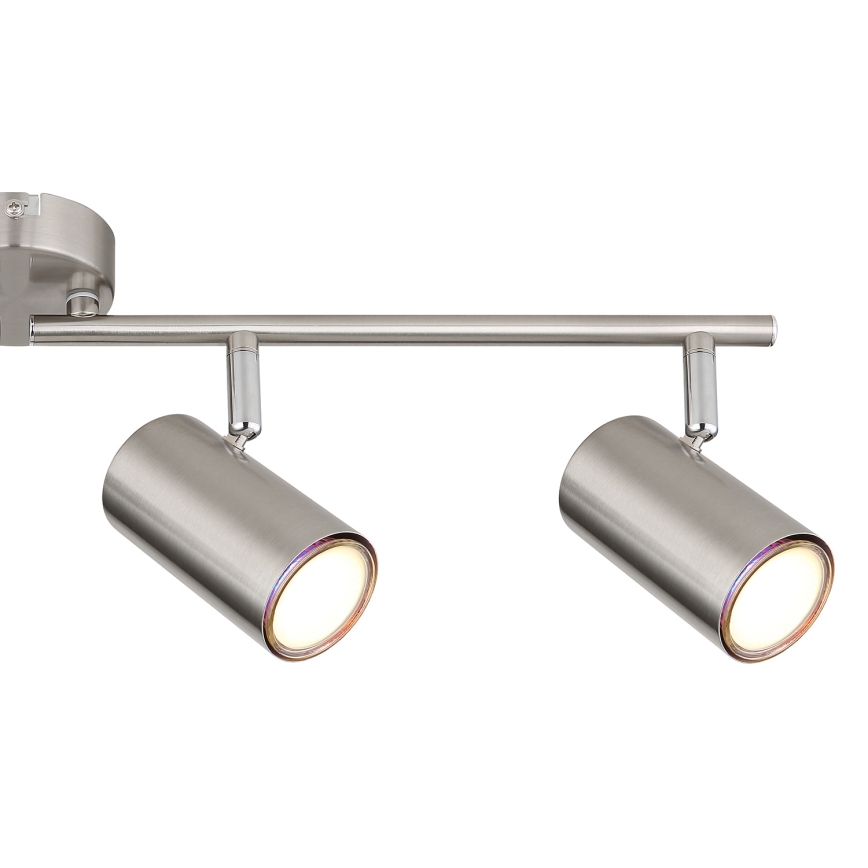 Globo - Spotlampe 4xGU10/25W/230V mat krom