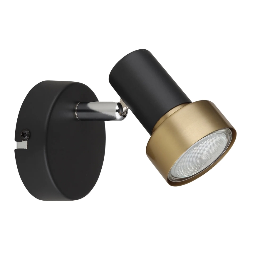 Globo - Vægspot 1xGU10/25W/230V sort/guldfarvet