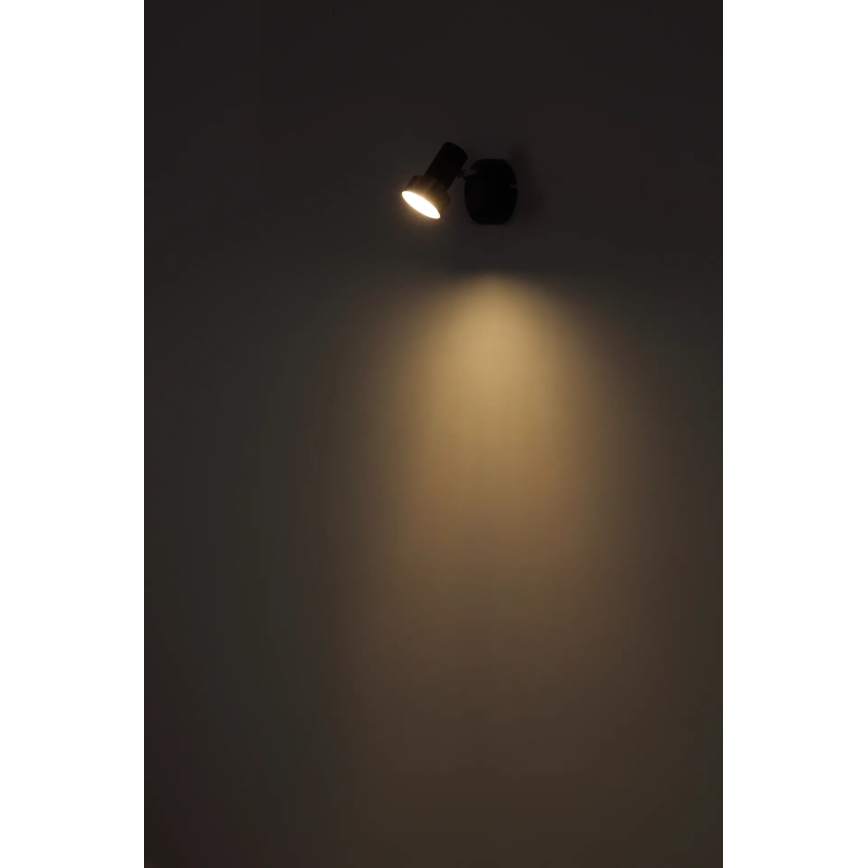 Globo - Vægspot 1xGU10/25W/230V sort/sølvfarvet