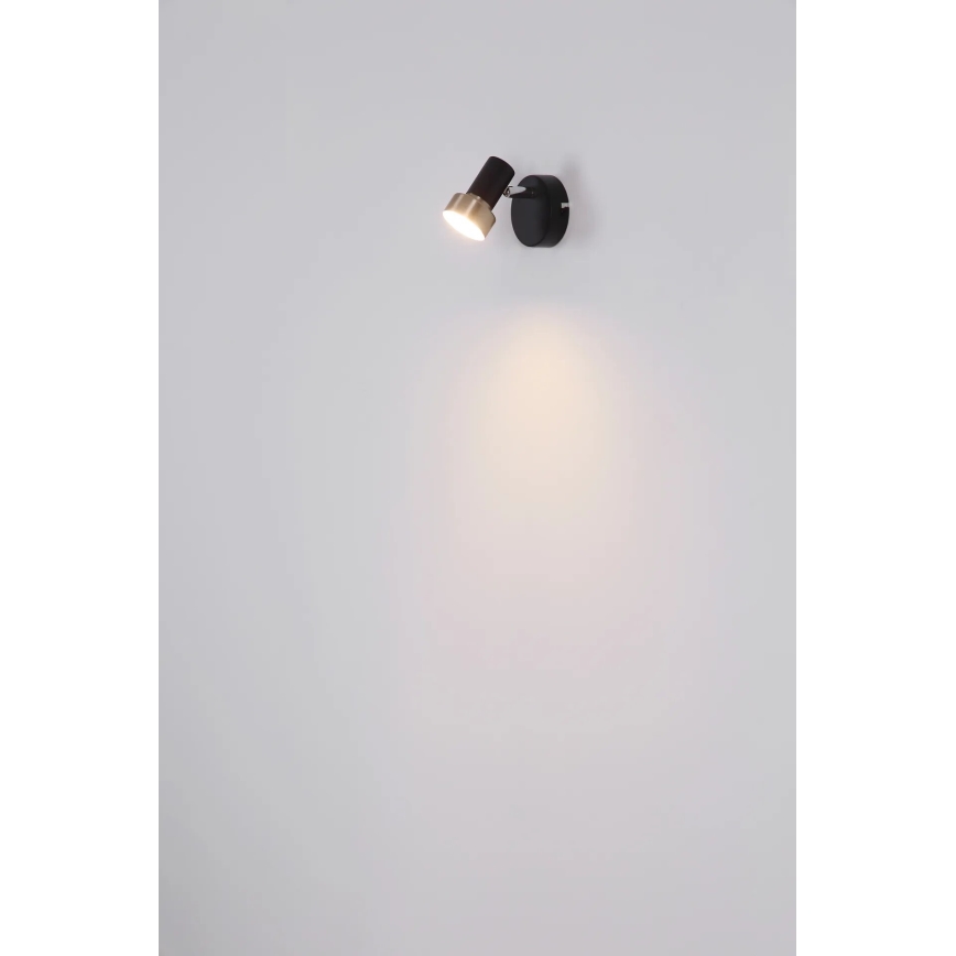 Globo - Vægspot 1xGU10/25W/230V sort/sølvfarvet