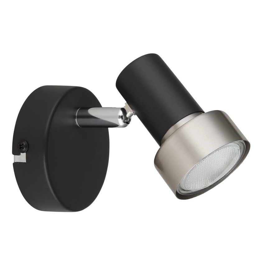 Globo - Vægspot 1xGU10/25W/230V sort/sølvfarvet