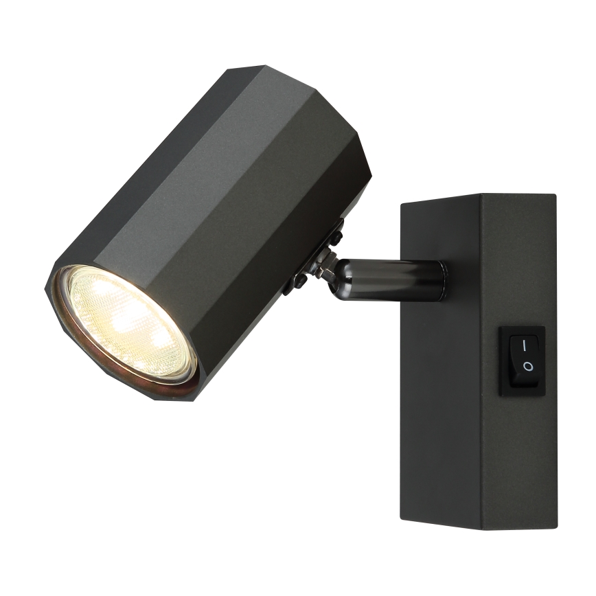 Globo - Vægspot 1xGU10/25W/230V sort
