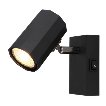 Globo - Vægspot 1xGU10/25W/230V sort