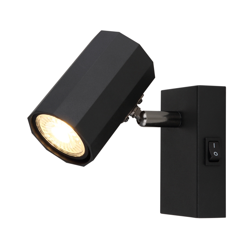 Globo - Vægspot 1xGU10/25W/230V sort