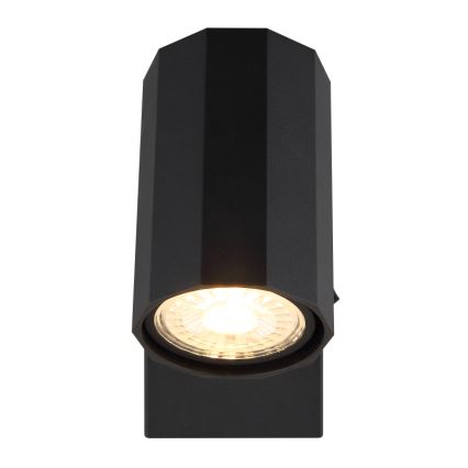 Globo - Vægspot 1xGU10/25W/230V sort