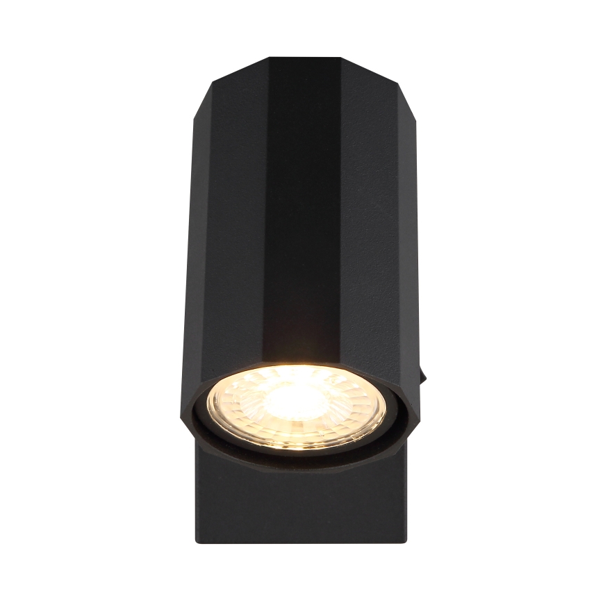 Globo - Vægspot 1xGU10/25W/230V sort