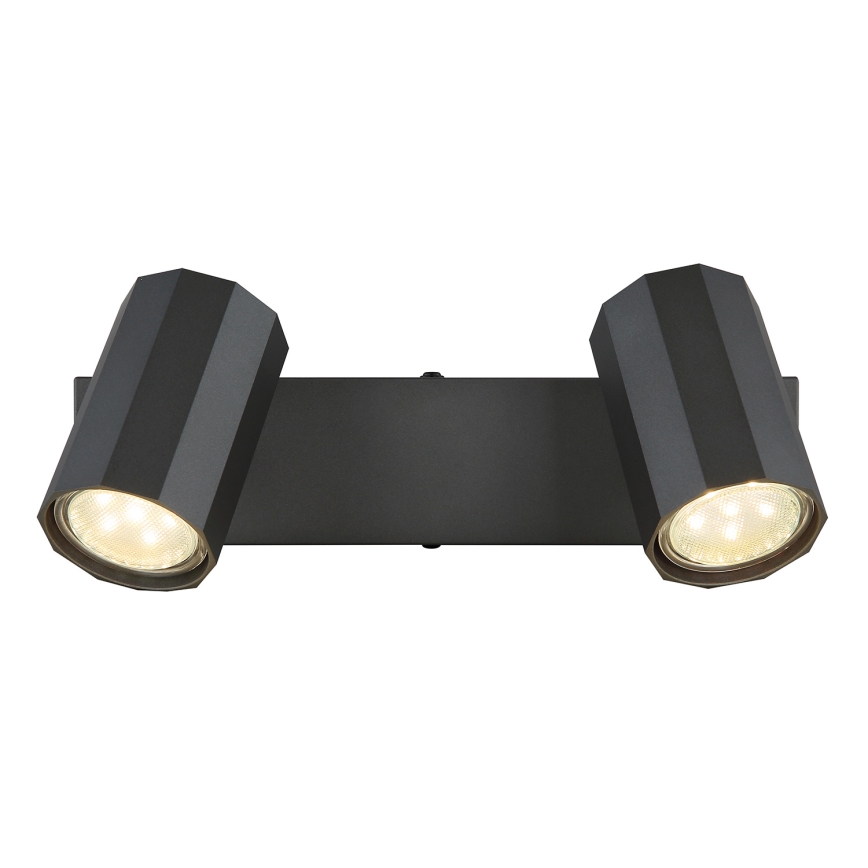 Globo - Spotlampe 2xGU10/25W/230V sort