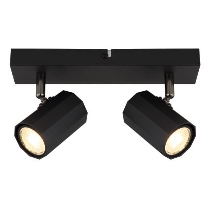 Globo - Spotlampe 2xGU10/25W/230V sort