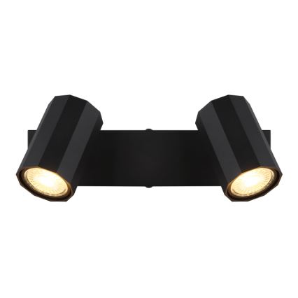 Globo - Spotlampe 2xGU10/25W/230V sort