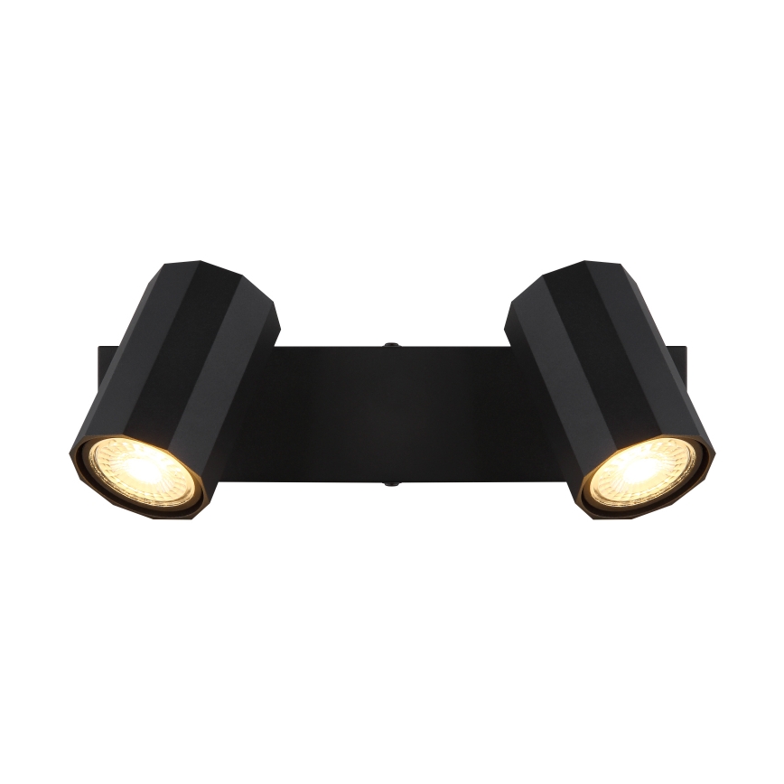 Globo - Spotlampe 2xGU10/25W/230V sort