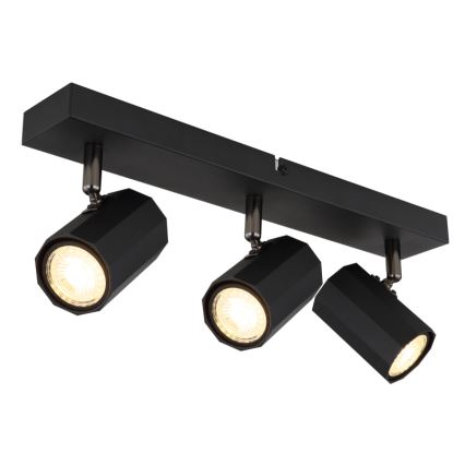 Globo - Spotlampe 3xGU10/25W/230V sort