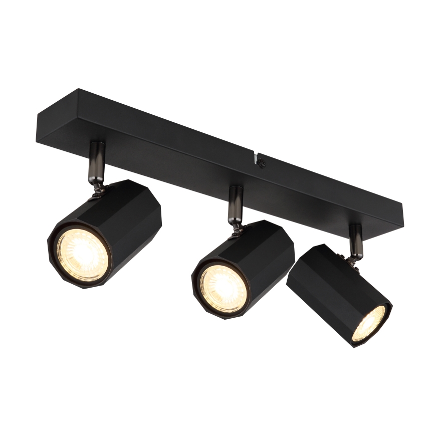 Globo - Spotlampe 3xGU10/25W/230V sort