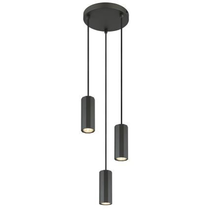 Globo - Pendel 3xGU10/25W/230V sort